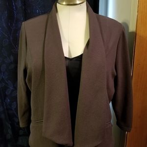 Womens Grey Short Blazer